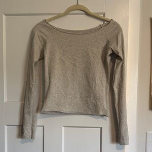 Brandy Melville Heather Gray Top